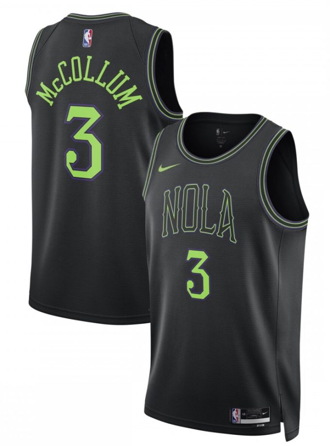 CJ McCollum New Orleans Pelicans Nike Unisex 2023/24 Swingman Jersey - Black - City Edition