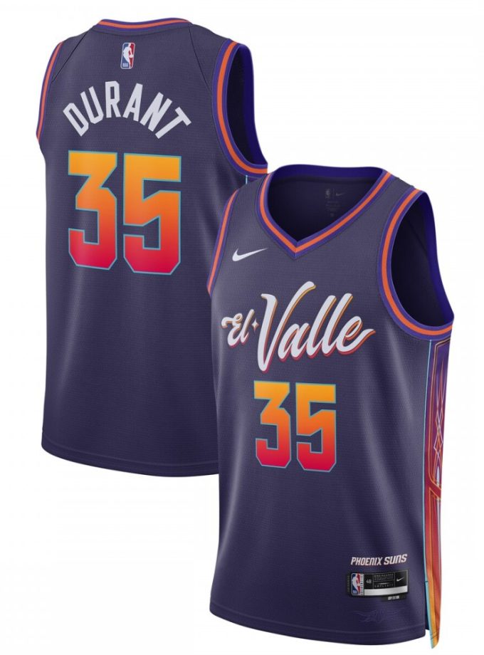 Kevin Durant Phoenix Suns Nike Unisex 2023/24 Swingman Jersey - Purple - City Edition