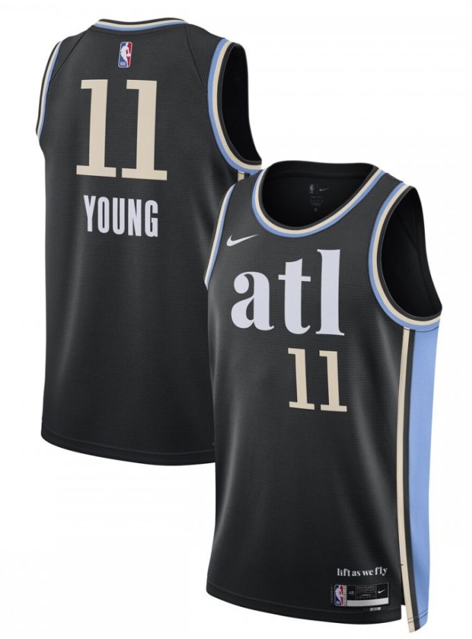 Trae Young Atlanta Hawks Nike Unisex 2023/24 Swingman Jersey - Black - City Edition