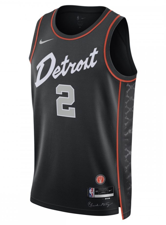 Cade Cunningham Detroit Pistons Nike Unisex 2023/24 Swingman Jersey - Black - City Edition