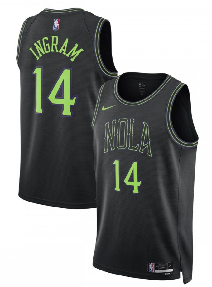 Brandon Ingram New Orleans Pelicans Nike Unisex 2023/24 Swingman Jersey - Black - City Edition