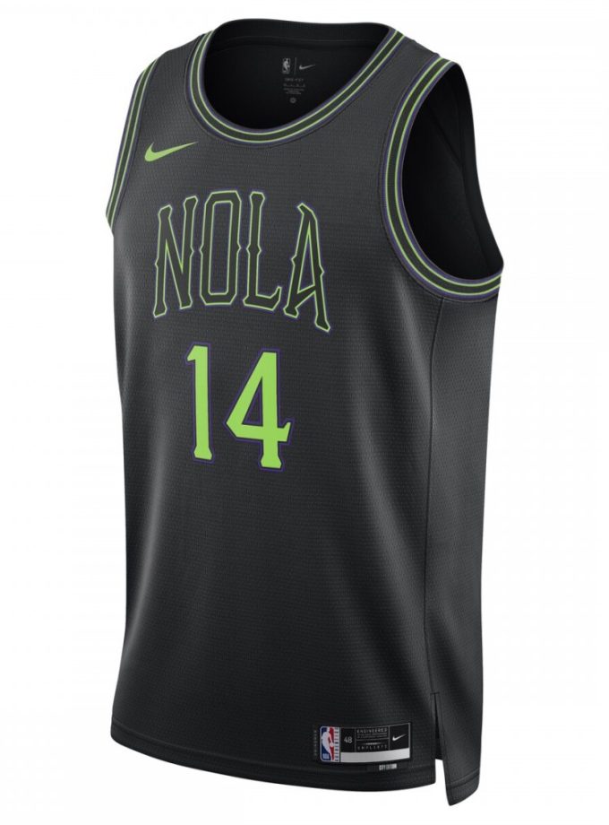 Brandon Ingram New Orleans Pelicans Nike Unisex 2023/24 Swingman Jersey - Black - City Edition