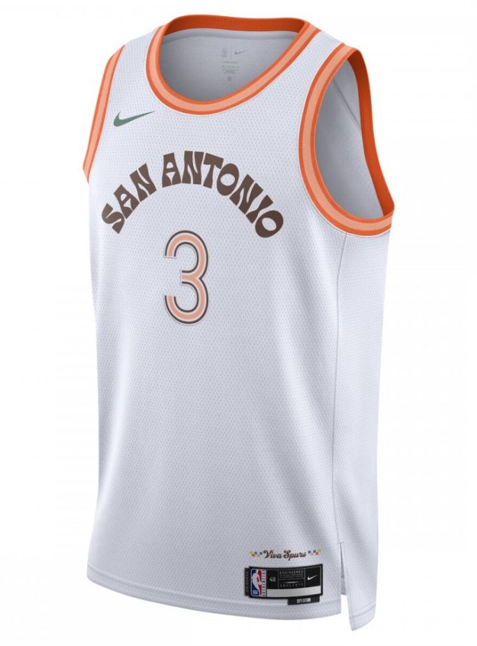 Keldon Johnson San Antonio Spurs Nike Unisex 2023/24 Swingman Jersey - White - City Edition