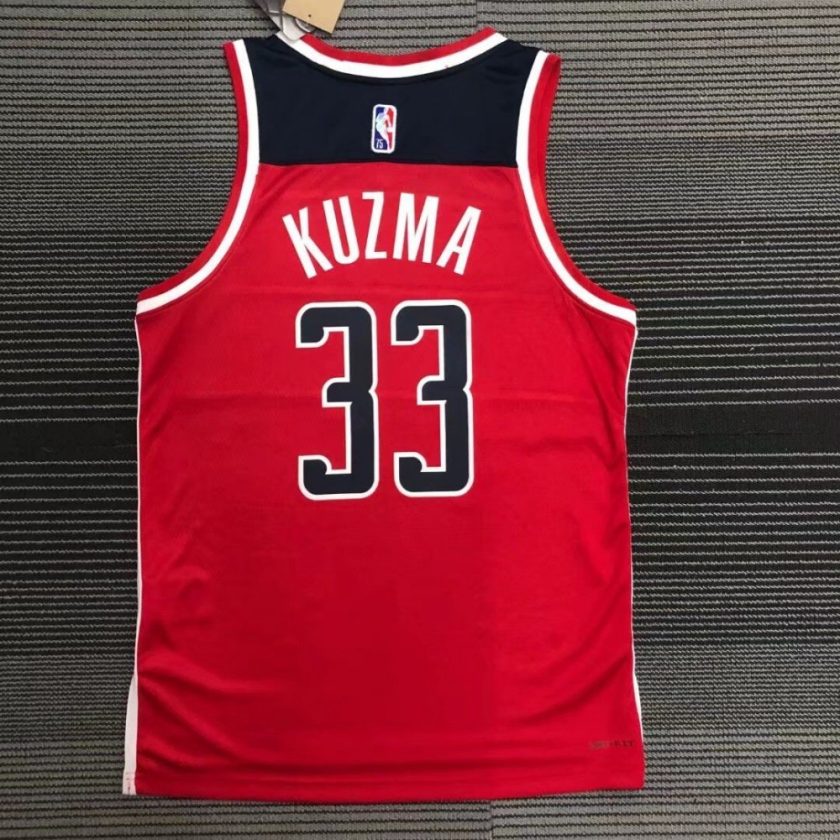 Men's Washington Wizards Kyle Kuzma #33 Nike Red 2021/22 Swingman NBA Jersey - Icon Edition