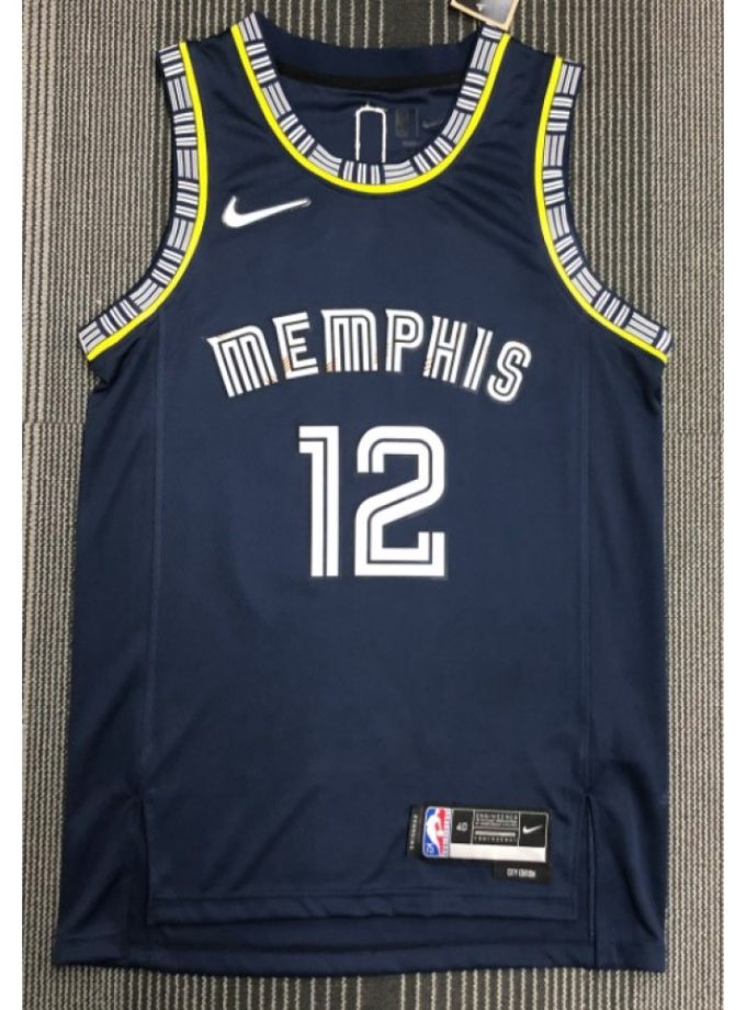 Memphis Grizzlies Ja Morant #12 Nike Black 2021/22 Diamond Swingman Jersey - City Edition