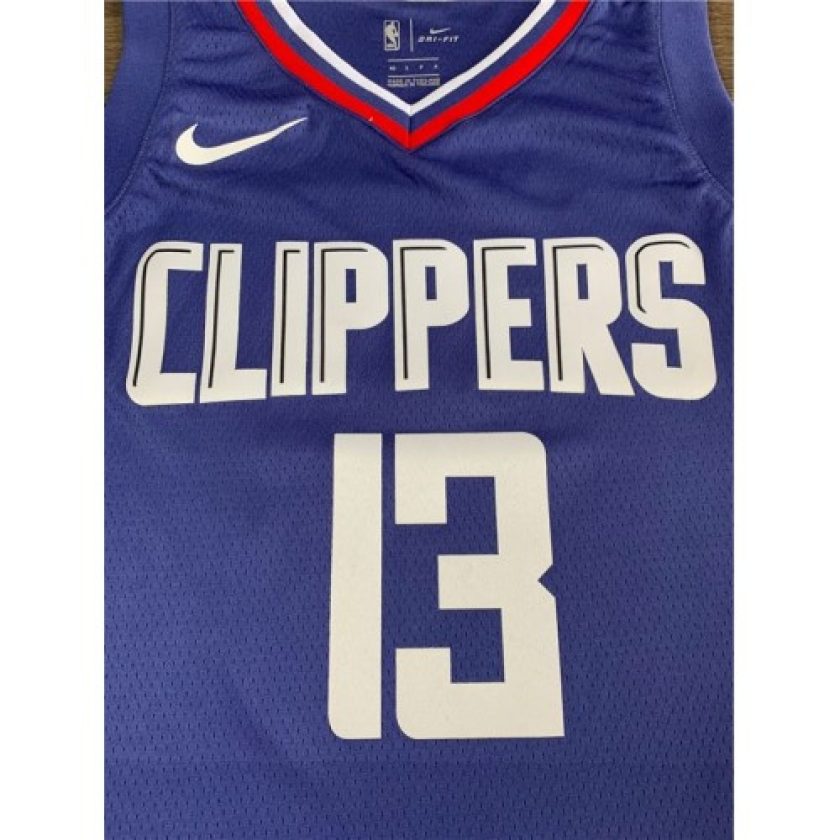 Men's LA Clippers Paul George #13 Blue 19-20 Swingman Jersey - Icon Edition