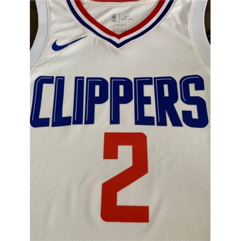 Men's LA Clippers Kawhi Leonard #2 White 19-20 Swingman Jersey - Association Edition