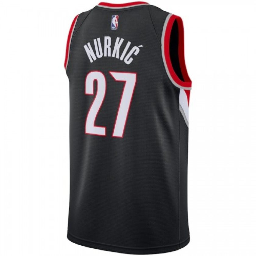 Men's Portland Trail Blazers Jusuf Nurkic #27 Nike Black Swingman Jersey - Icon Edition