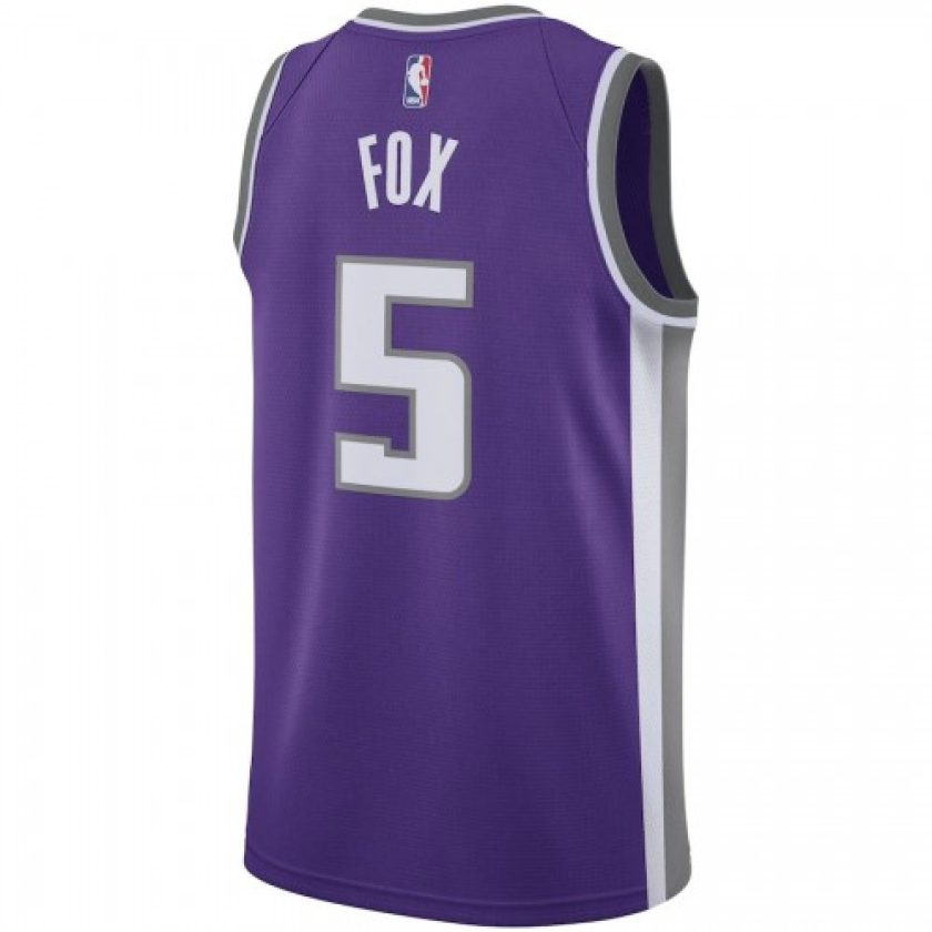 Men's Sacramento Kings De'Aaron Fox #5 Nike Purple Swingman Jersey - Icon Edition