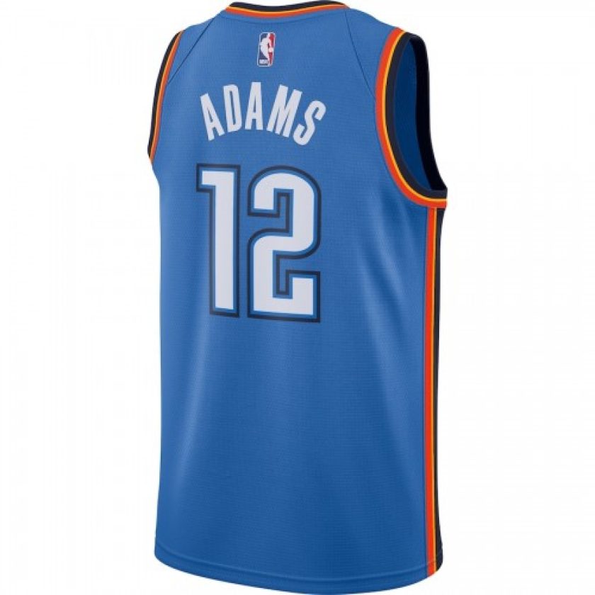 Men's Oklahoma City Thunder Steven Adams #12 Nike Blue Swingman Jersey - Icon Edition