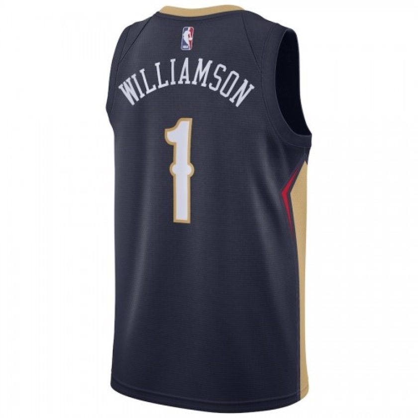 Men's New Orleans Pelicans Zion Williamson #1 Nike Navy 2020/21 Swingman Jersey - Icon Edition