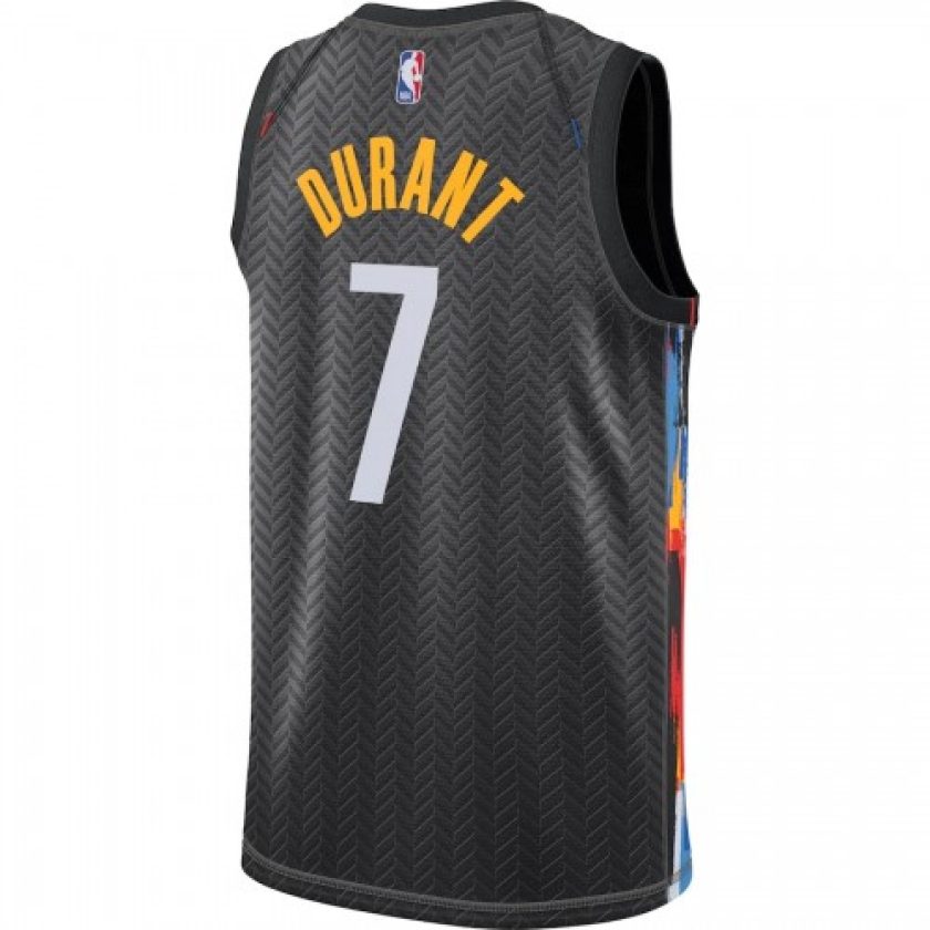 Men's Brooklyn Nets Kevin Durant #7 Nike Black 2020/21 Swingman Player Jersey – City Edition