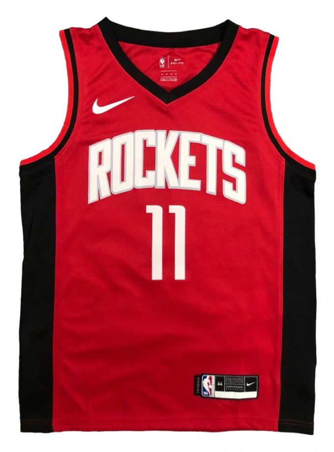 Men's Houston Rockets Yao Ming #11 Nike Red Swingman Jersey - Icon Edition