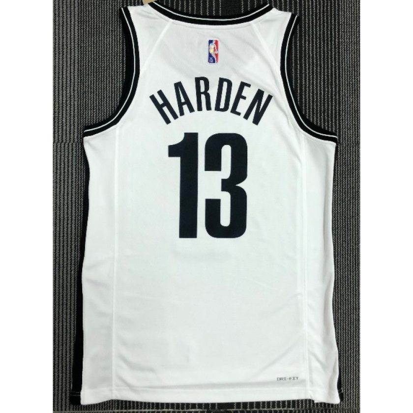 Men's Brooklyn Nets James Harden #13 Nike White 2021 Swingman NBA Jersey - Icon Edition