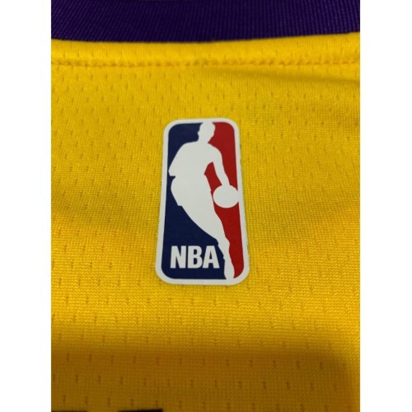 Men's Los Angeles Lakers Anthony Davis #3 Yellow 18-19 Swingman Jersey - Icon Edition