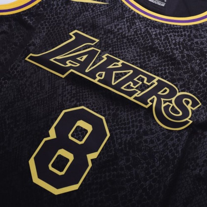 Men's Los Angeles Lakers Kobe Bryant #8 Black Swingman Jersey - City Edition