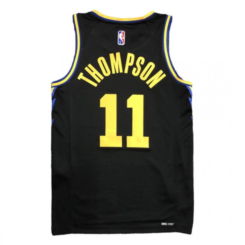 Men's Golden State Warriors Klay Thompson #11 Black 2021/22 Swingman Jersey - City Edition