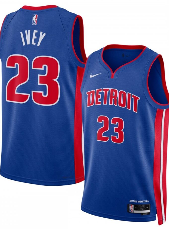 Jaden Ivey Detroit Pistons Nike Unisex 2022 NBA Draft First Round Pick Swingman Jersey - Icon Edition - Blue