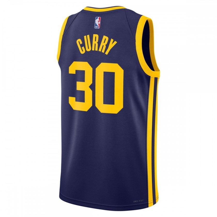 Stephen Curry Golden State Warriors Jordan Brand 2022/23 Statement Edition Swingman Jersey - Navy