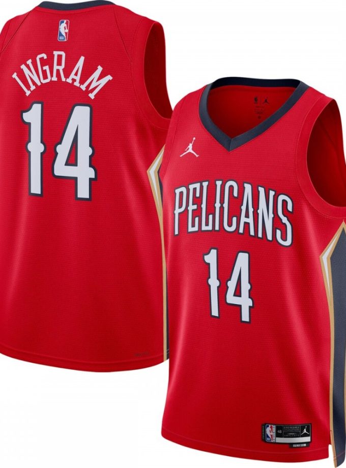 Brandon Ingram New Orleans Pelicans Jordan Brand 2022/23 Statement Edition Swingman Jersey - Red