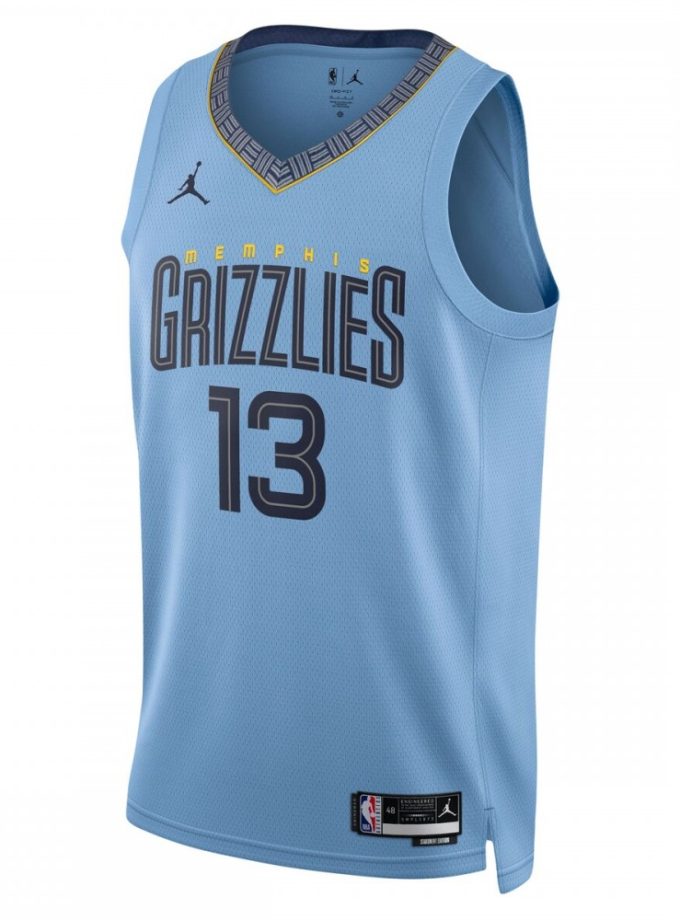 Jaren Jackson Jr. Memphis Grizzlies Jordan Brand 2022/23 Statement Edition Swingman Jersey - Light Blue