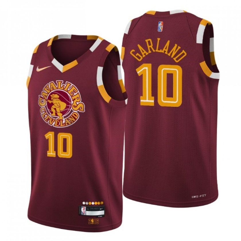 Men's Cleveland Cavaliers Darius Garland #10 Nike Wine 2021/22 Swingman NBA Jersey - City Edition