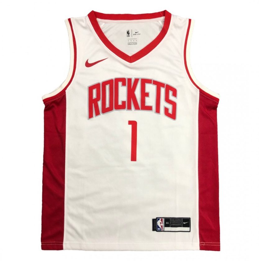 Men's Houston Rockets Tracy McGrady #1 Nike White Swingman Jersey - Association Edition