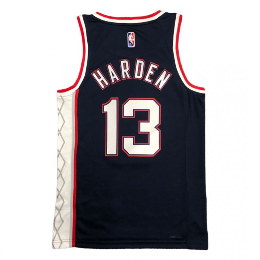 Men's Brooklyn Nets James Harden #13 Navy 2021/22 Swingman Jersey - City Edition