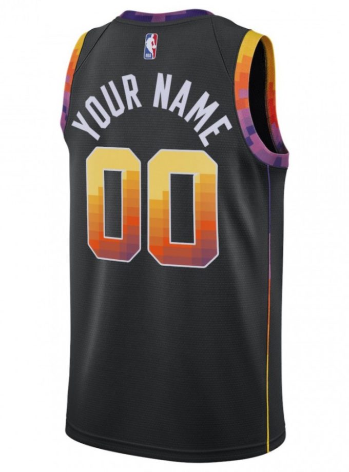 Phoenix Suns Jordan Brand Youth Swingman Custom Jersey - Statement Edition - Black