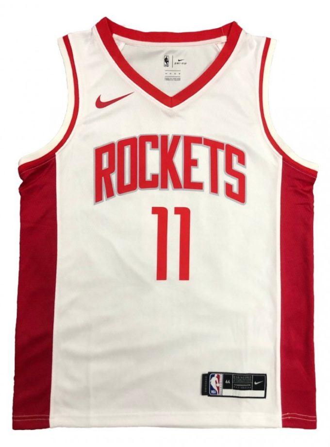 Men's Houston Rockets Yao Ming #11 Nike White Swingman Jersey - Association Edition