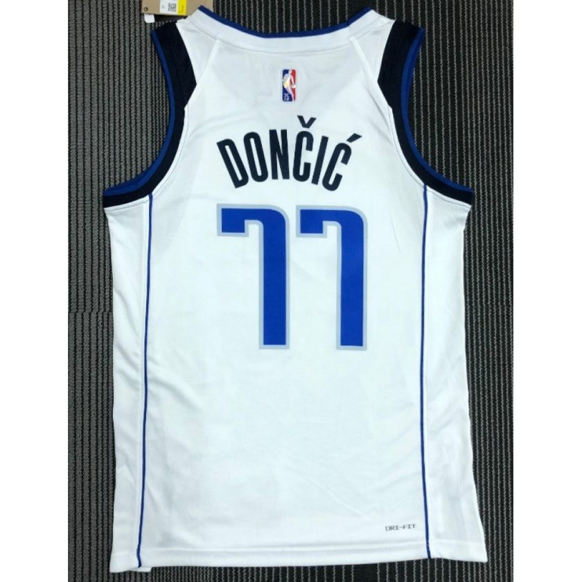 Men's Dallas Mavericks Luka Doncic #77 Nike White 2021/22 Swingman NBA Jersey - Icon Edition