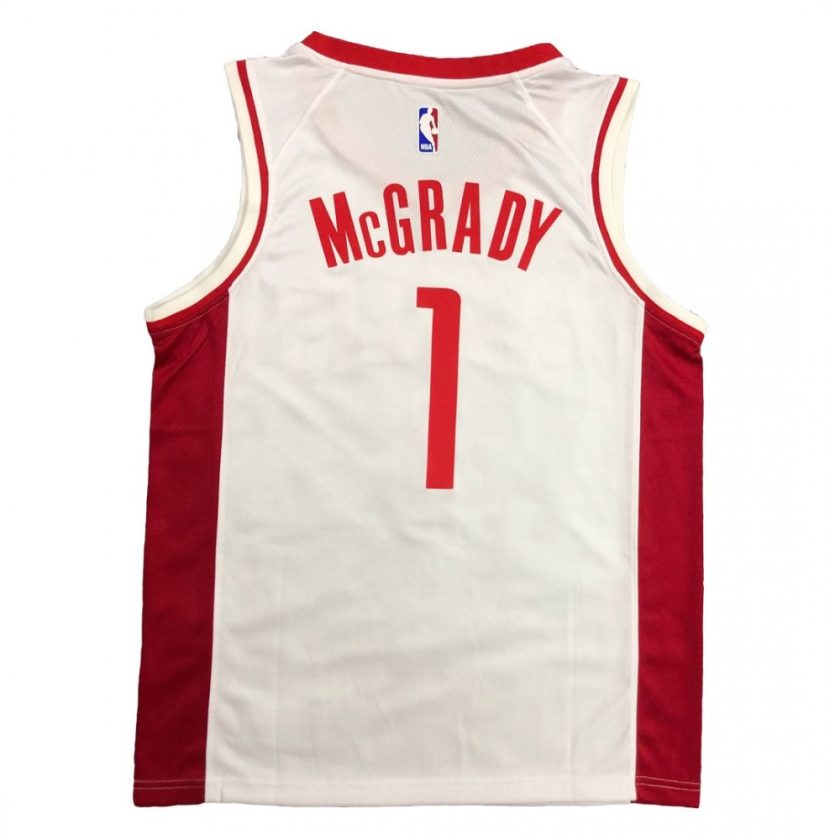 Men's Houston Rockets Tracy McGrady #1 Nike White Swingman Jersey - Association Edition