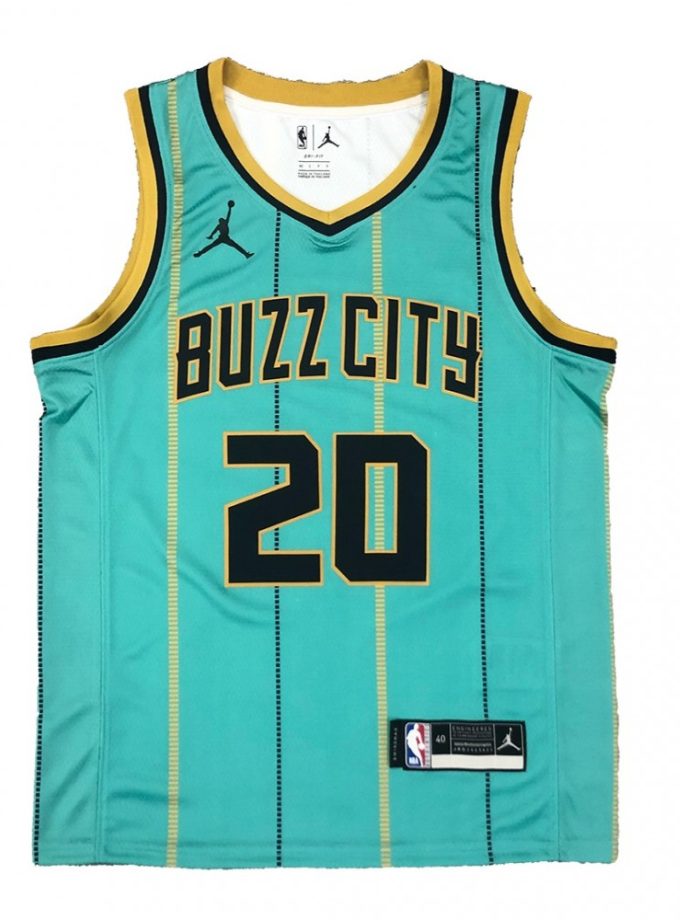 Men's Charlotte Hornets Hayward #20 Jordan Green Swingman Jersey - Association Edition