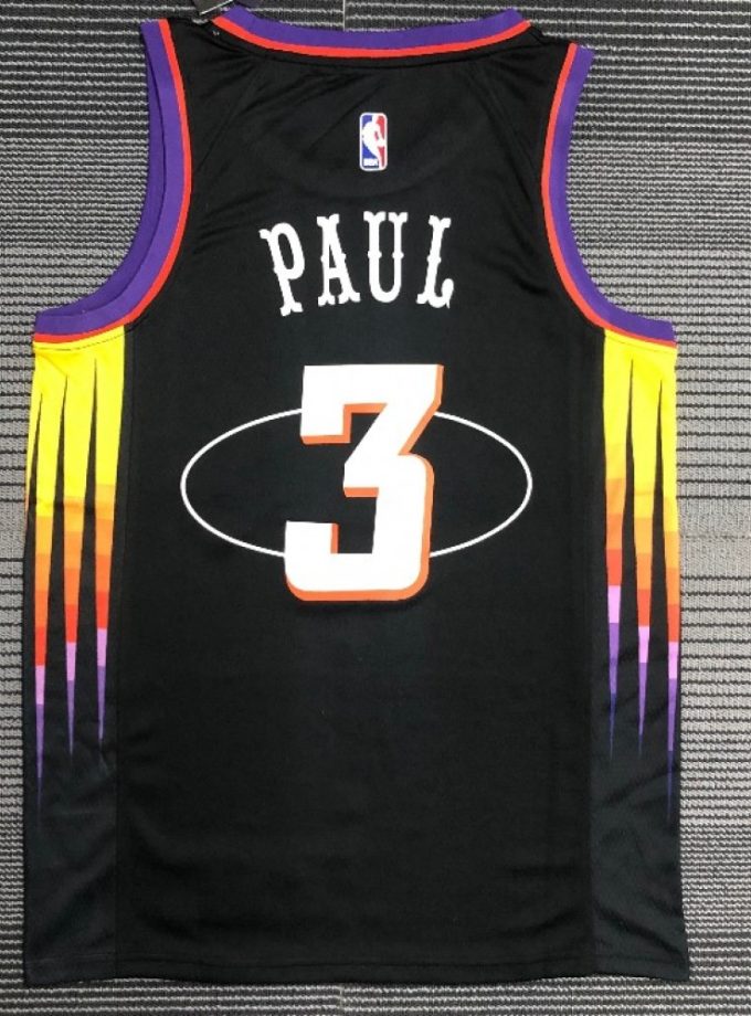 Men's Phoenix Suns Chris Paul #3 Nike Black 2021/22 Swingman NBA Jersey-Mixtape Edition