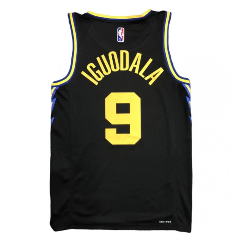 Men's Golden State Warriors Andre Iguodala #9 Black 2021/22 Swingman Jersey - City Edition