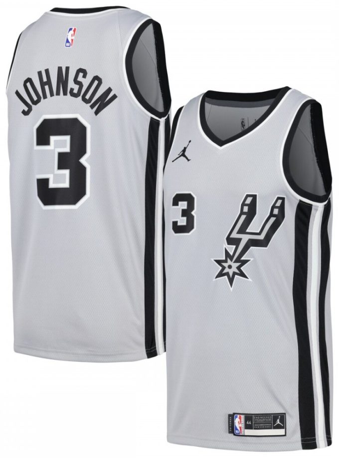 Keldon Johnson San Antonio Spurs Nike Swingman Player Jersey - Statement Edition - Silver