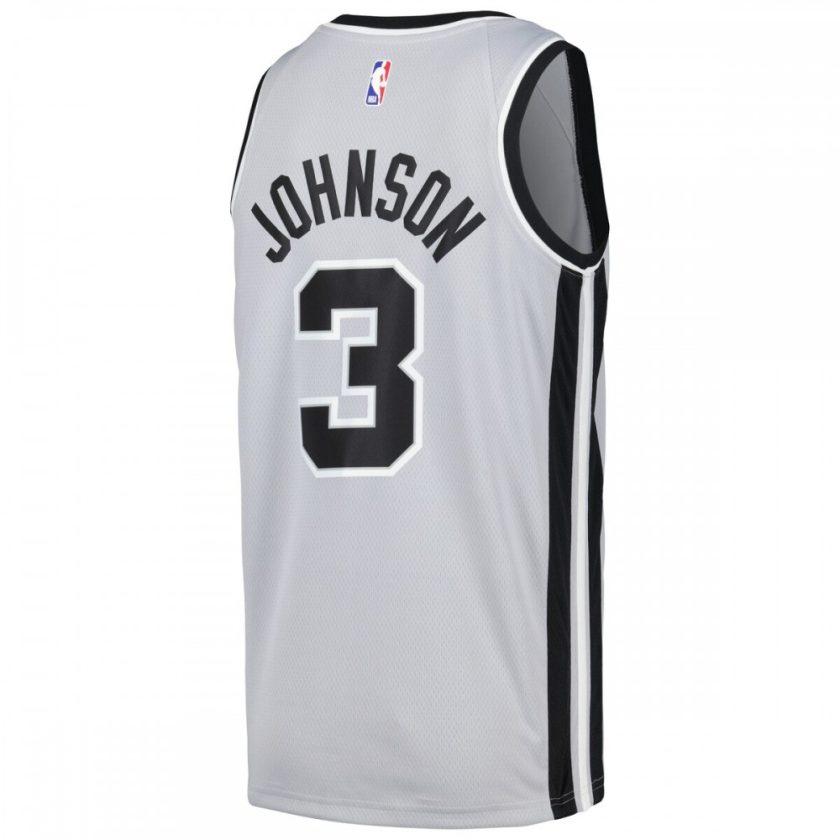 Keldon Johnson San Antonio Spurs Nike Swingman Player Jersey - Statement Edition - Silver