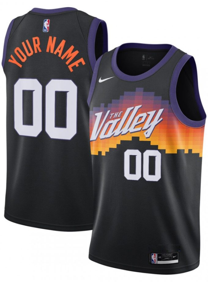 Phoenix Suns Nike Youth Swingman Custom Jersey Black - City Edition