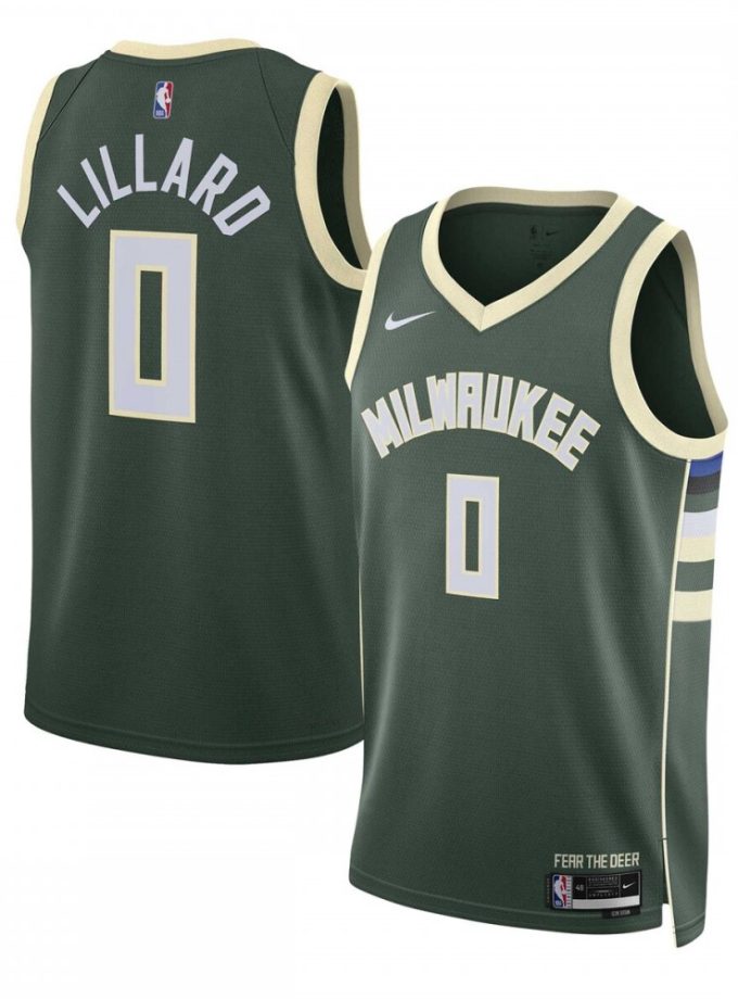 Damian Lillard Milwaukee Bucks Nike Unisex Swingman Jersey - Icon Edition - Hunter Green