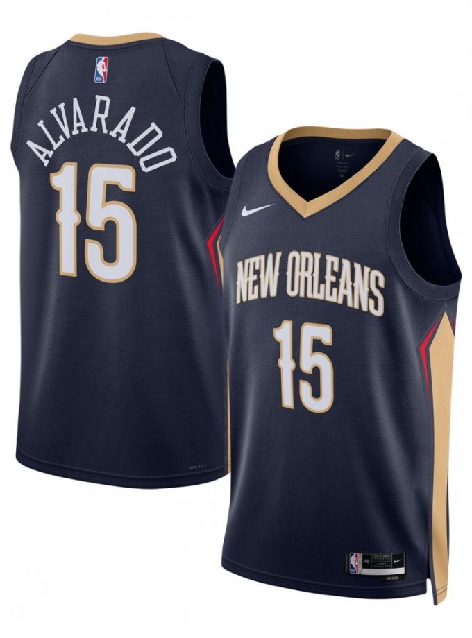 Jose Alvarado New Orleans Pelicans Nike Unisex Swingman Jersey - Icon Edition - Navy